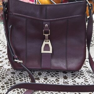 Etienne Aigner Deep Purple Crossbody Bag